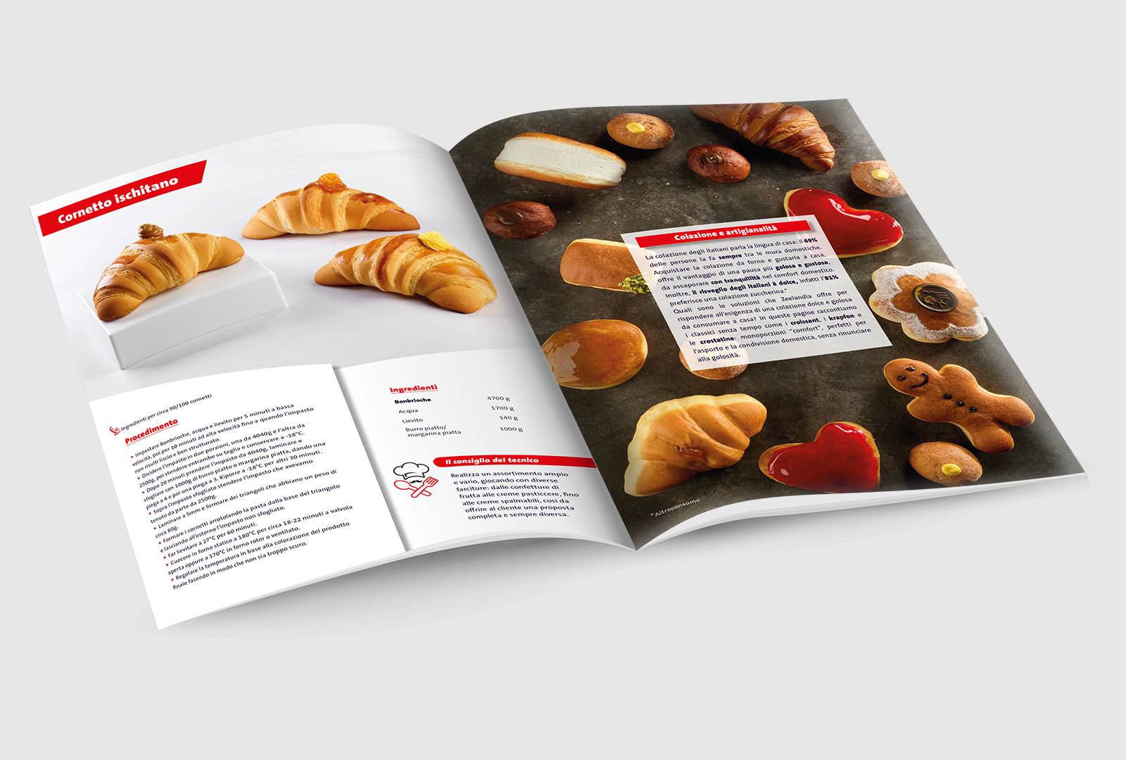 Infusiondesign creatività e impaginazione grafica ricette per catalogo zeelandia